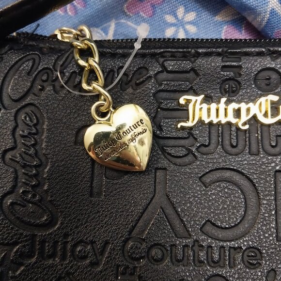 3195 Small Black Juicy Couture Crossbody Bag Purse. In Excellent Condition. - Picture 3 of 15